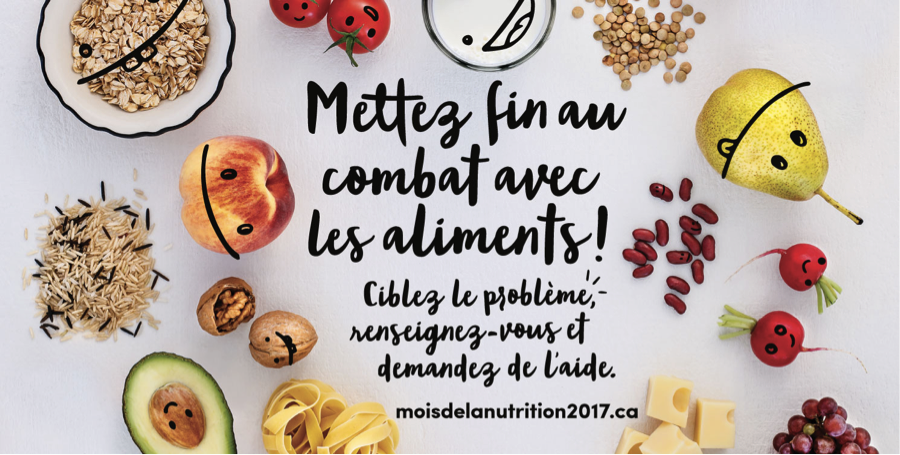 LE MOIS DE MARS, C’EST LE MOIS DE LA NUTRITION 2017